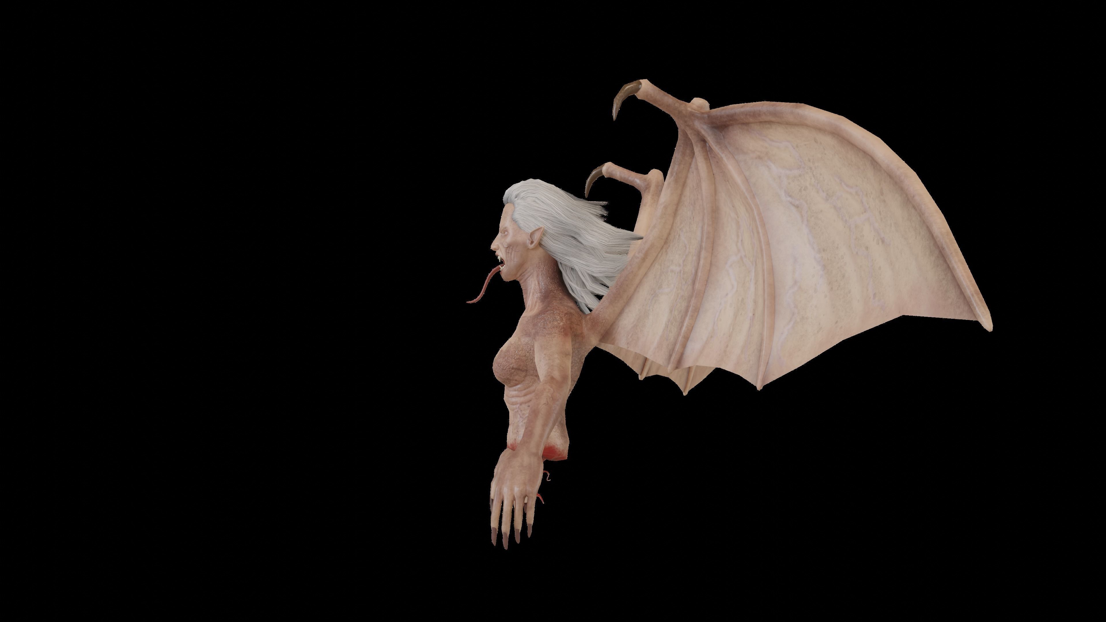 Manananggal Lowpoly Game Low-poly 3D model_4