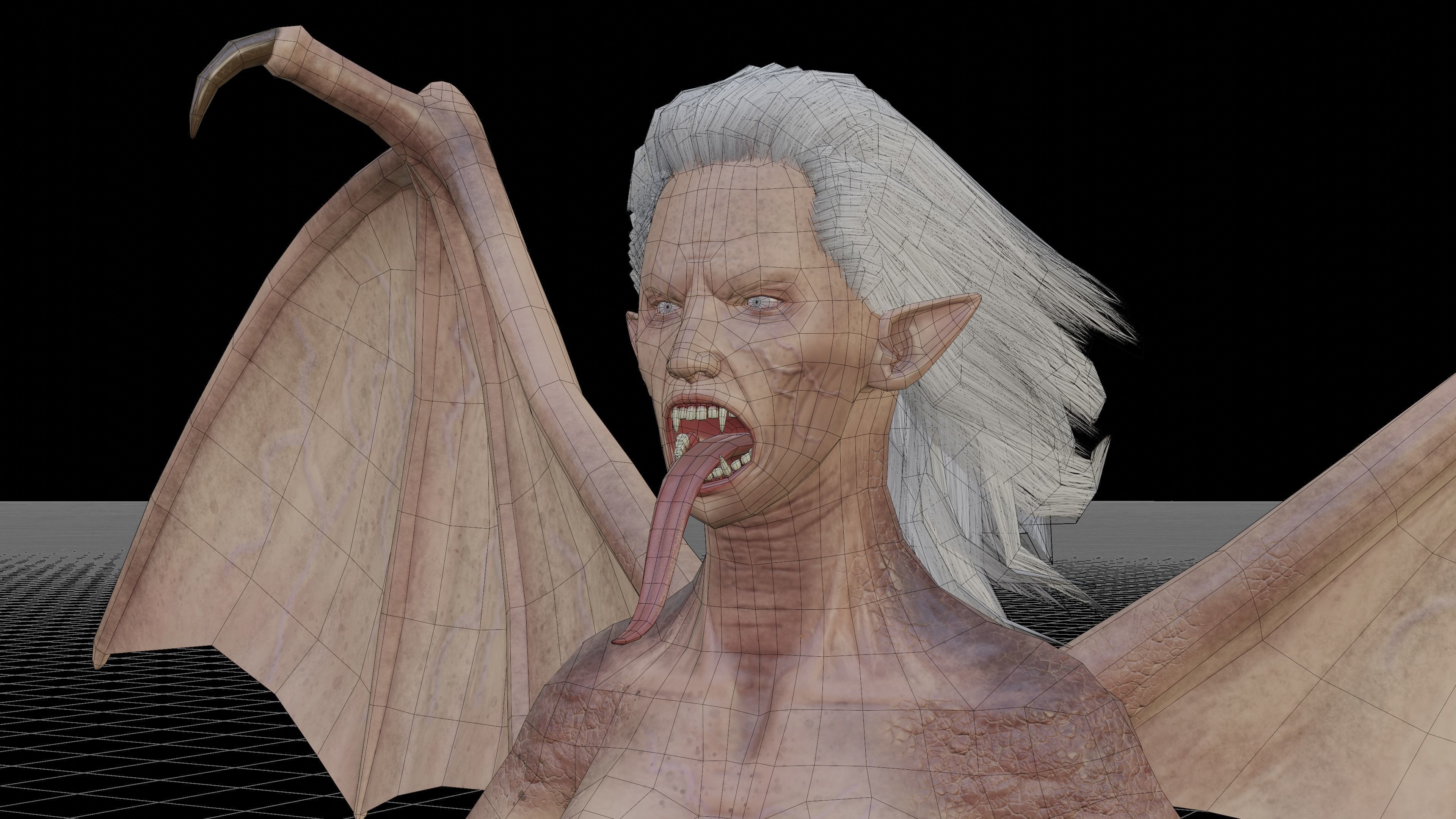 Manananggal Lowpoly Game Low-poly 3D model_8