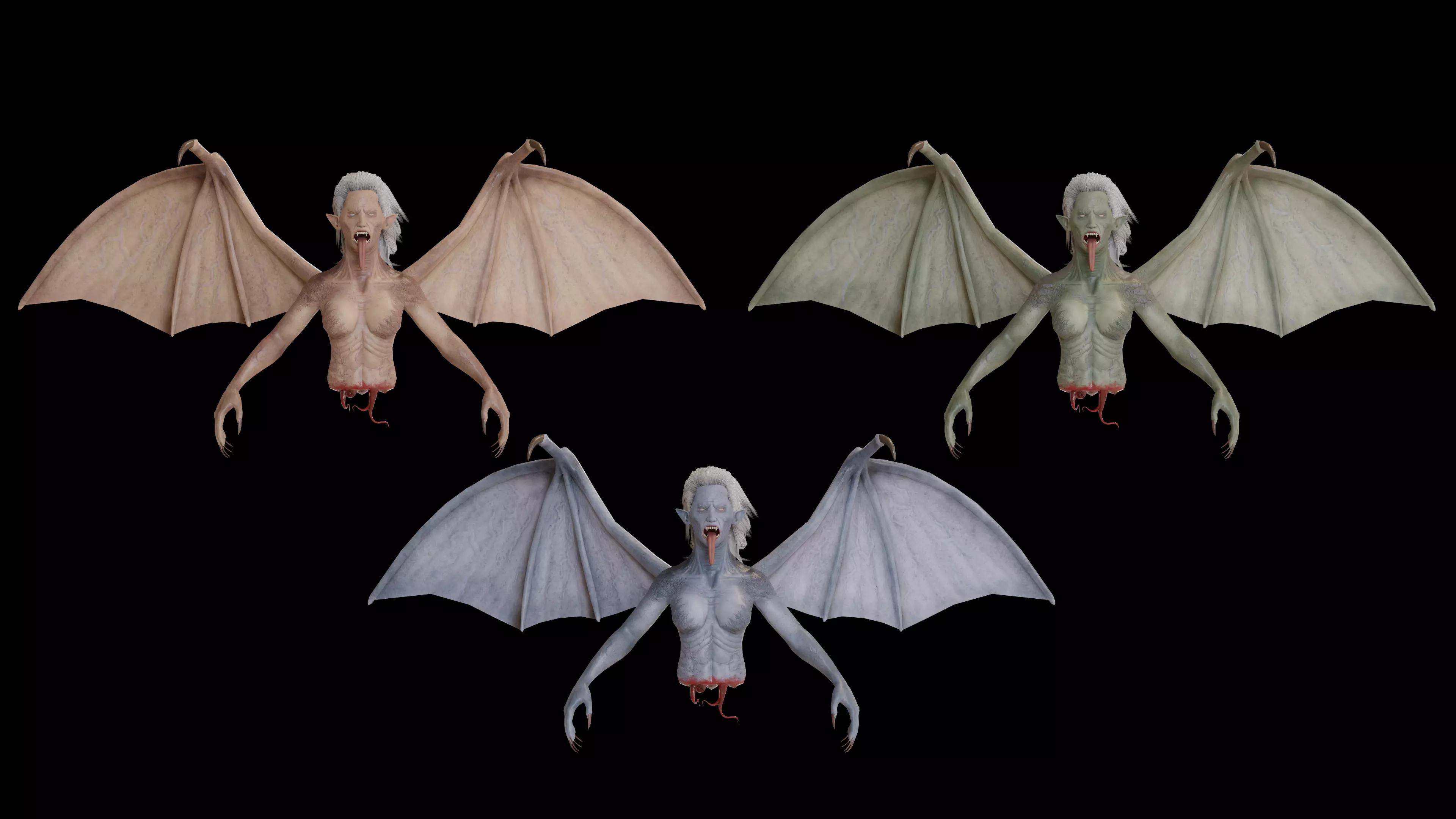 Manananggal Lowpoly Game Low-poly 3D model_0