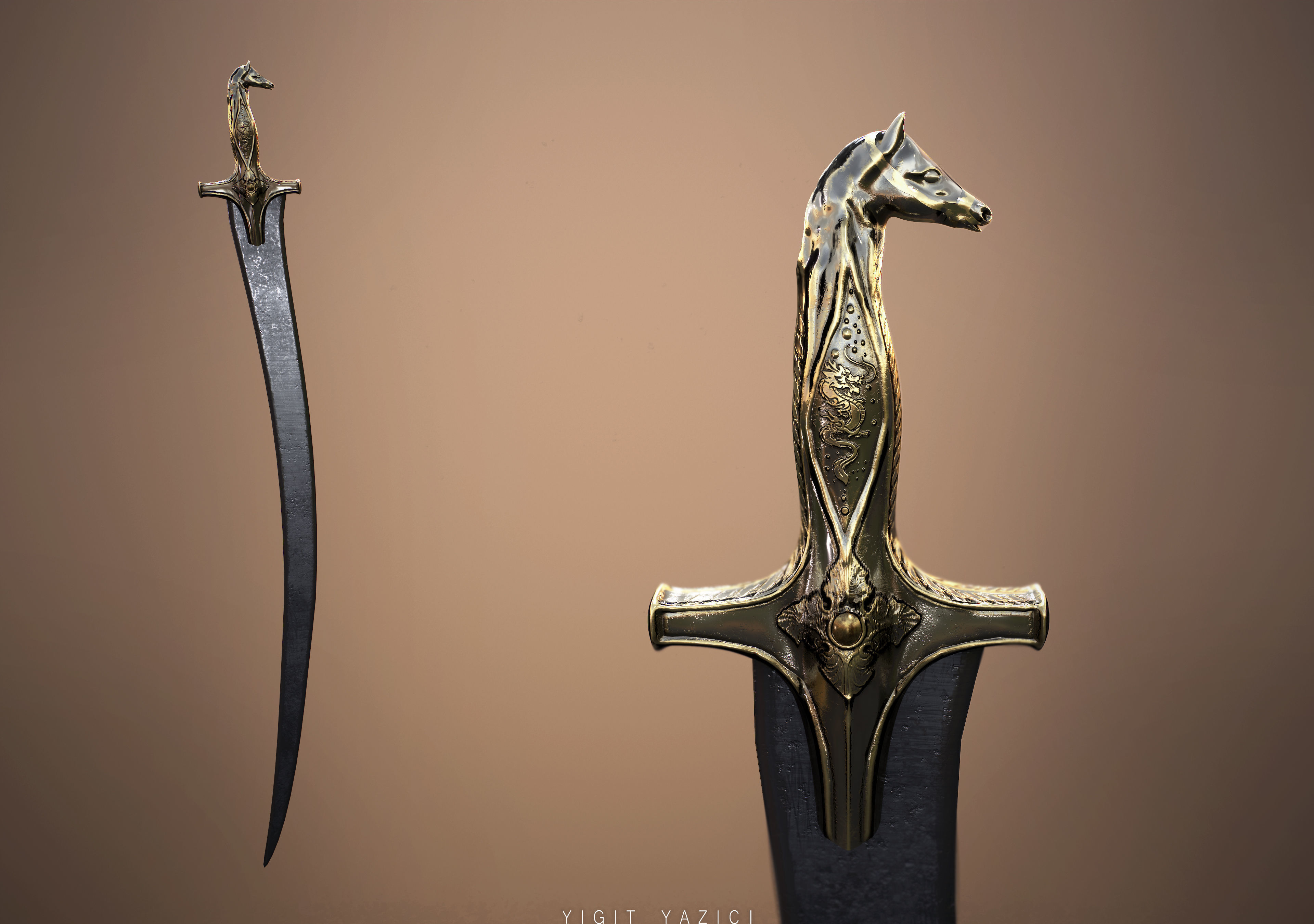Blade Of The Ancients - Head Of Horse 3D model_4