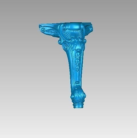 Dining table  leg 300-300-680 Low-poly 3D model