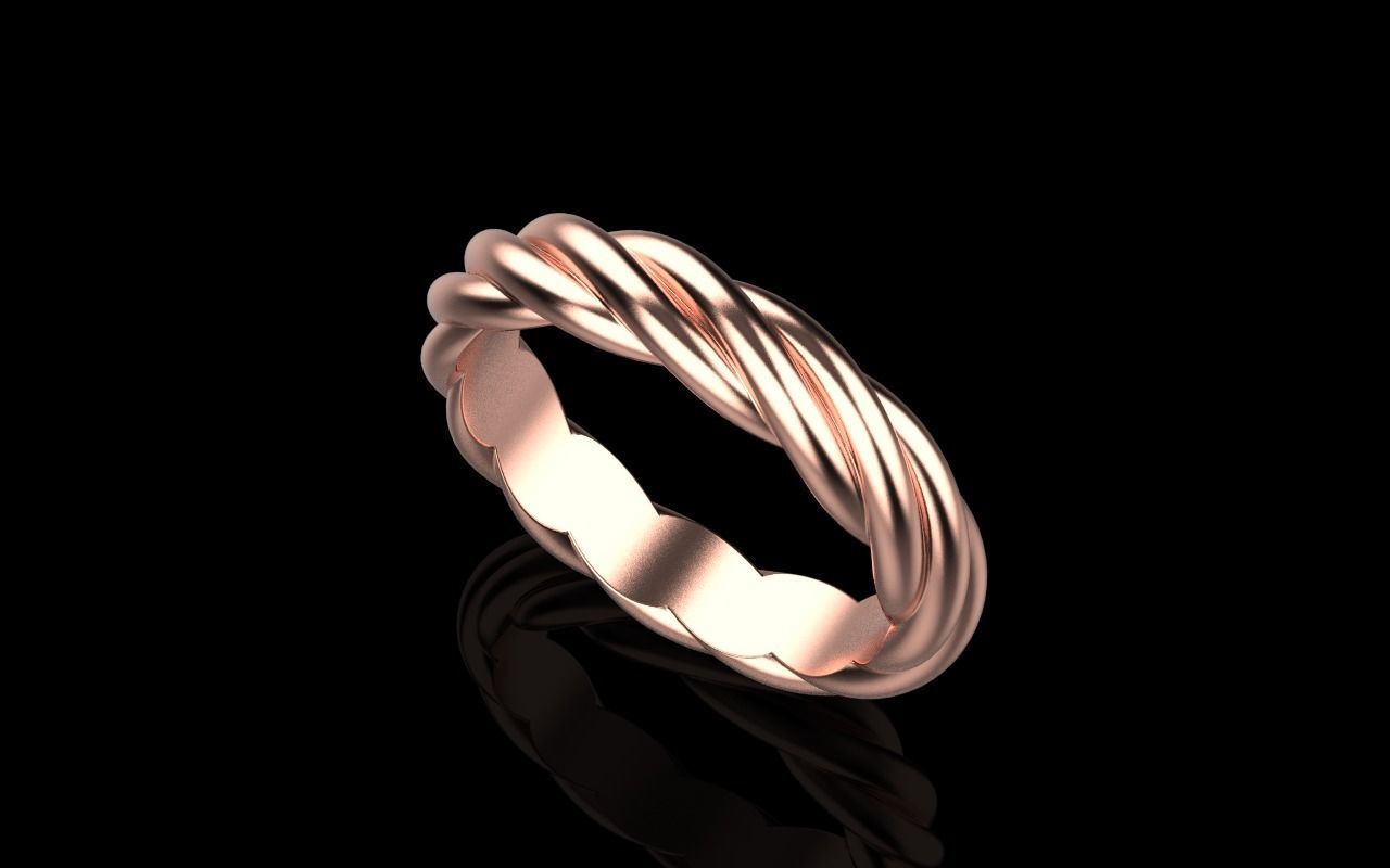 braid ring model 212 3D print model_26
