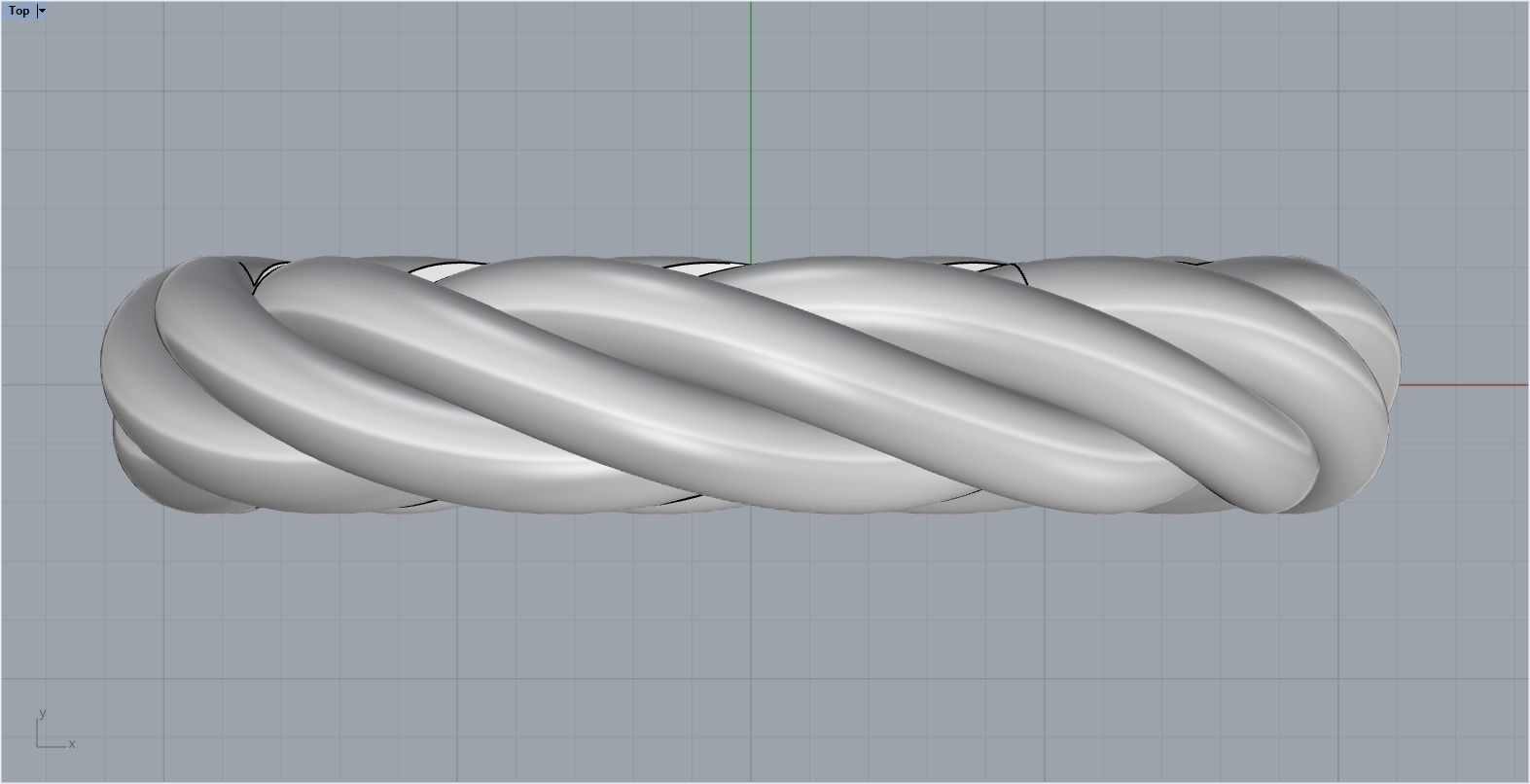 braid ring model 212 3D print model_6