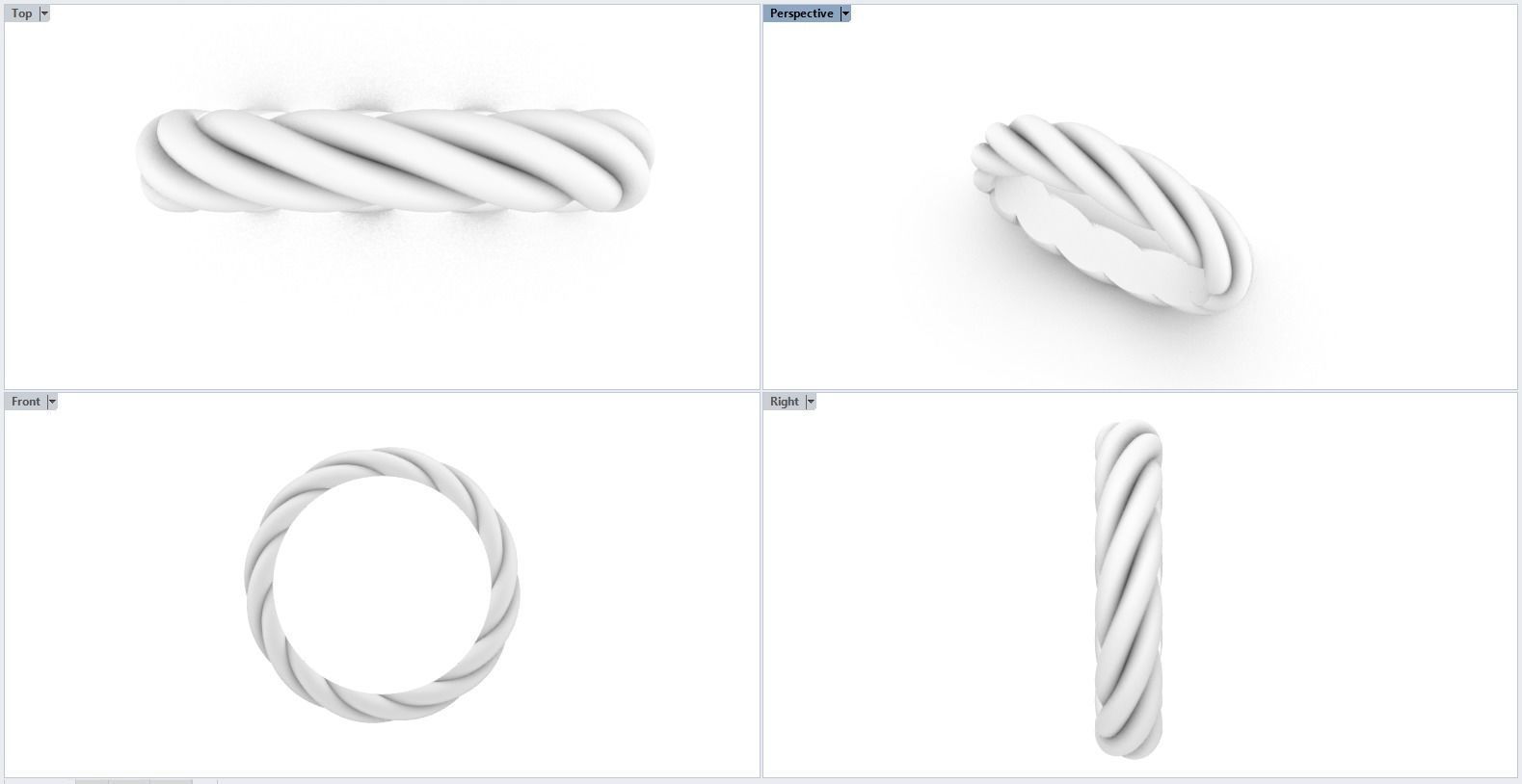 braid ring model 212 3D print model_3