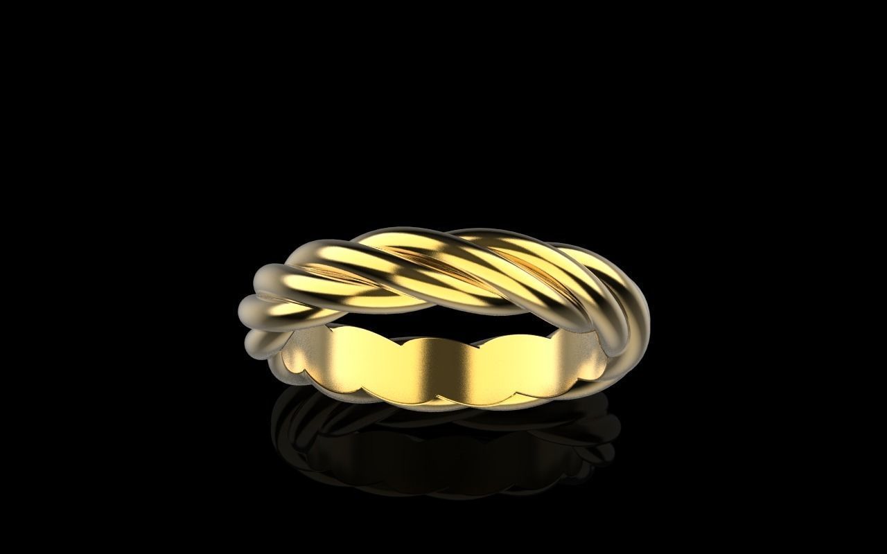 braid ring model 212 3D print model_17