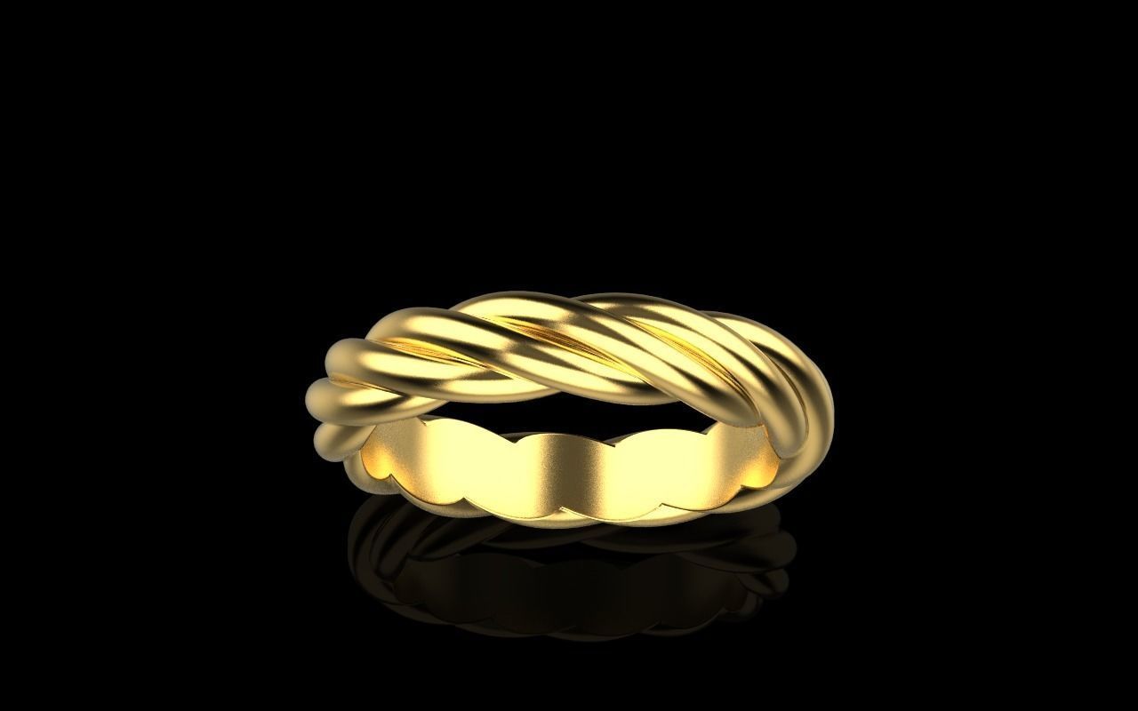 braid ring model 212 3D print model_16