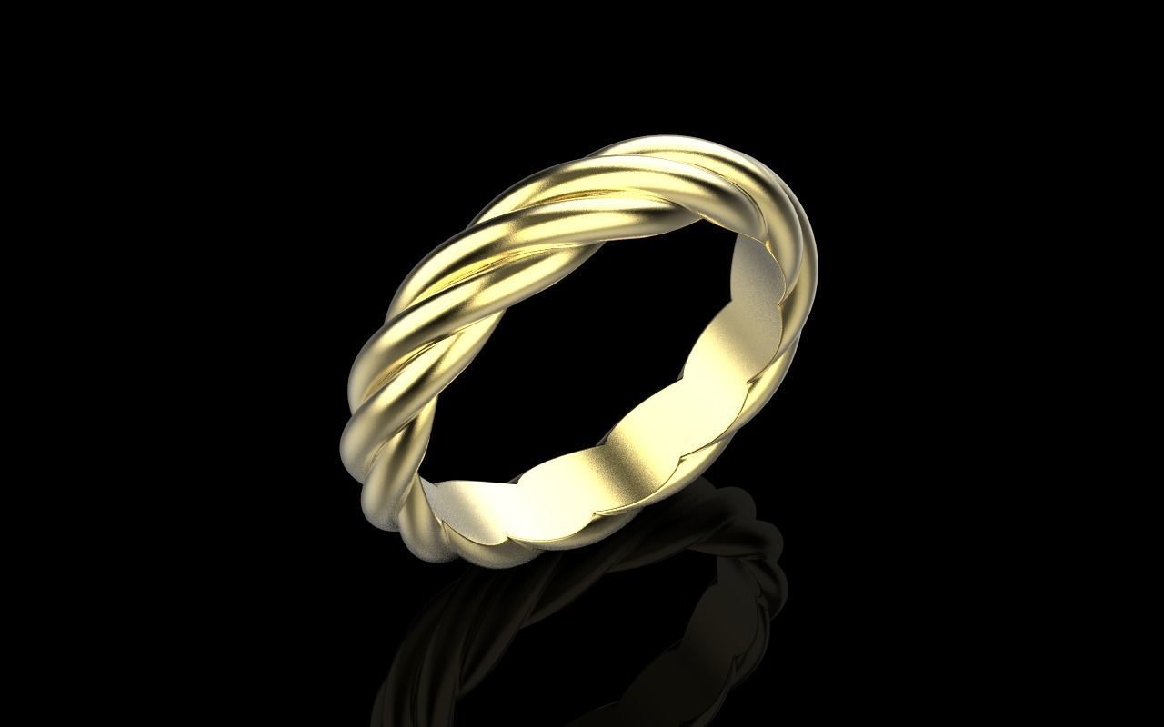 braid ring model 212 3D print model_23
