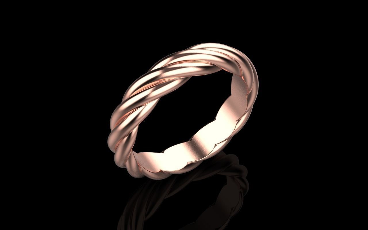 braid ring model 212 3D print model_21