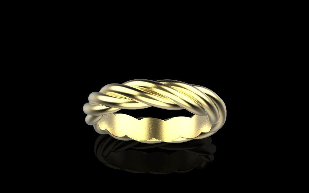 braid ring model 212 3D print model_11