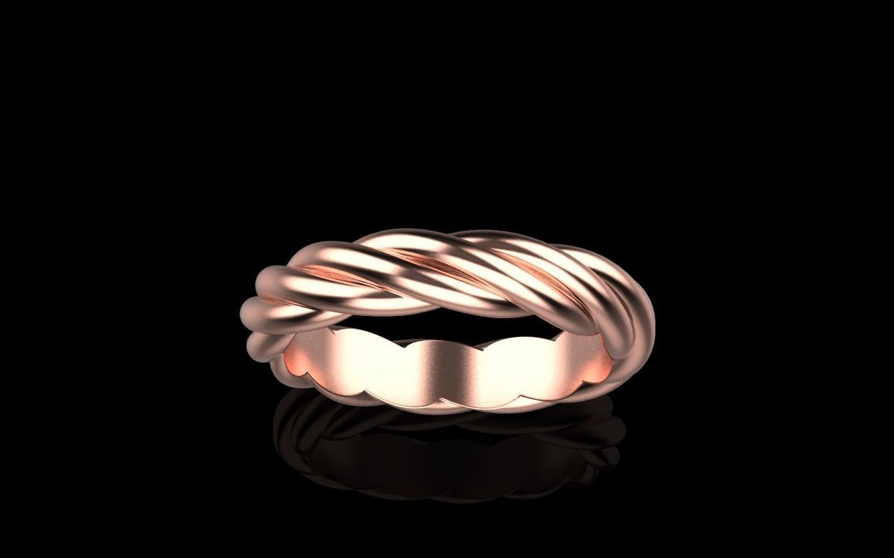 braid ring model 212 3D print model_12