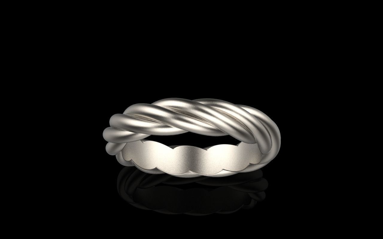 braid ring model 212 3D print model_13
