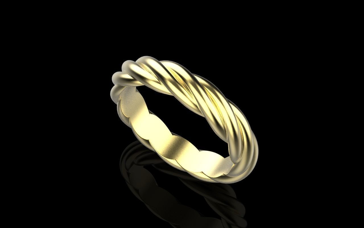 braid ring model 212 3D print model_32