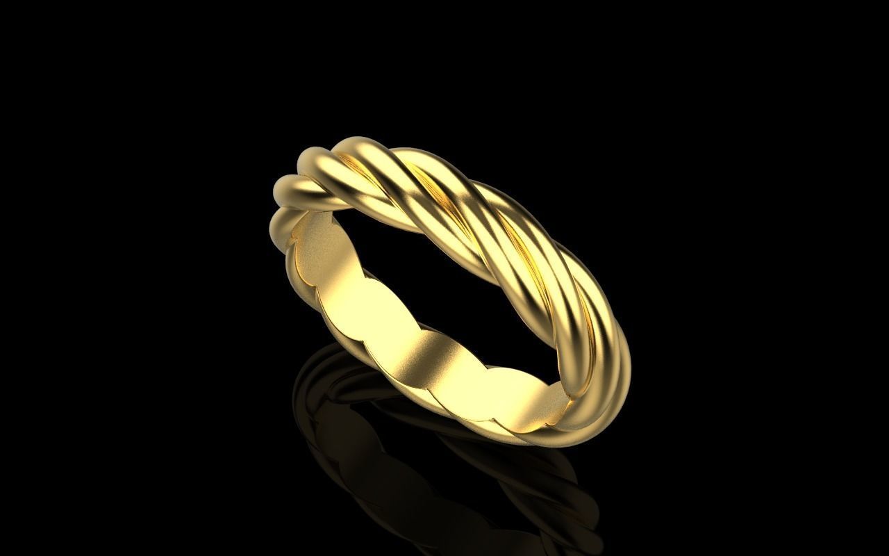braid ring model 212 3D print model_33