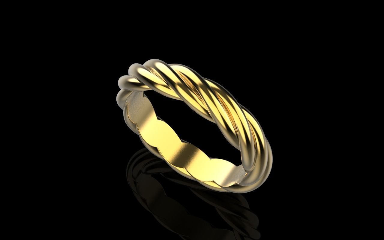 braid ring model 212 3D print model_29