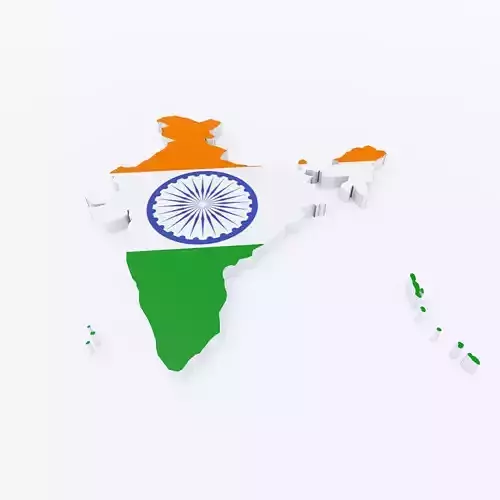 India map 3d model 