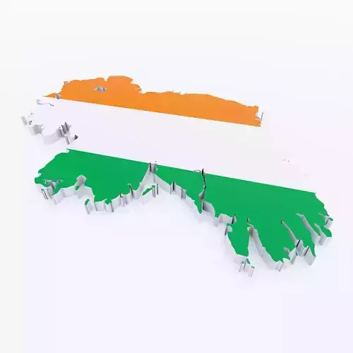 Ireland map 3d model 