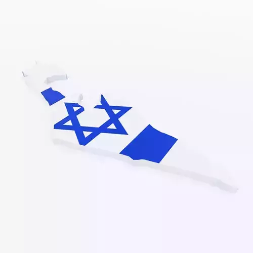 Israel map lowpoly 3d model 