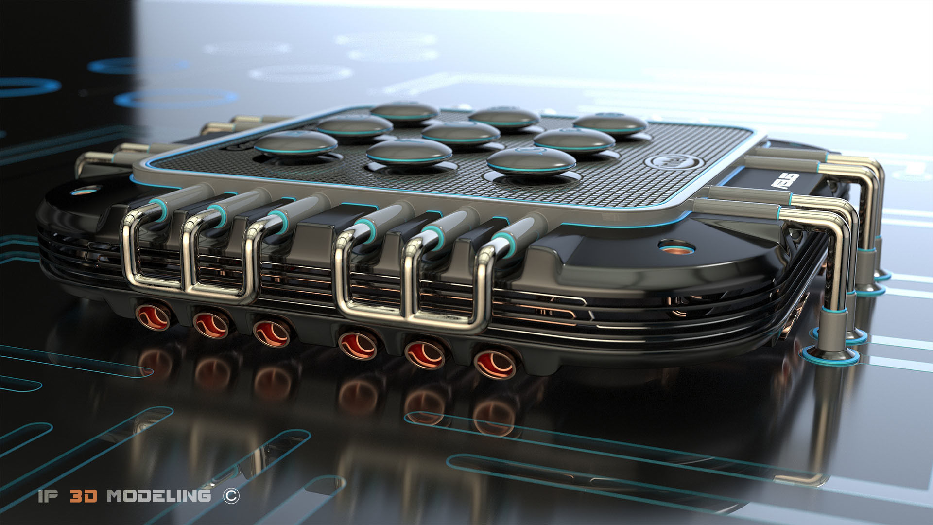 Electrical system 3D model_3