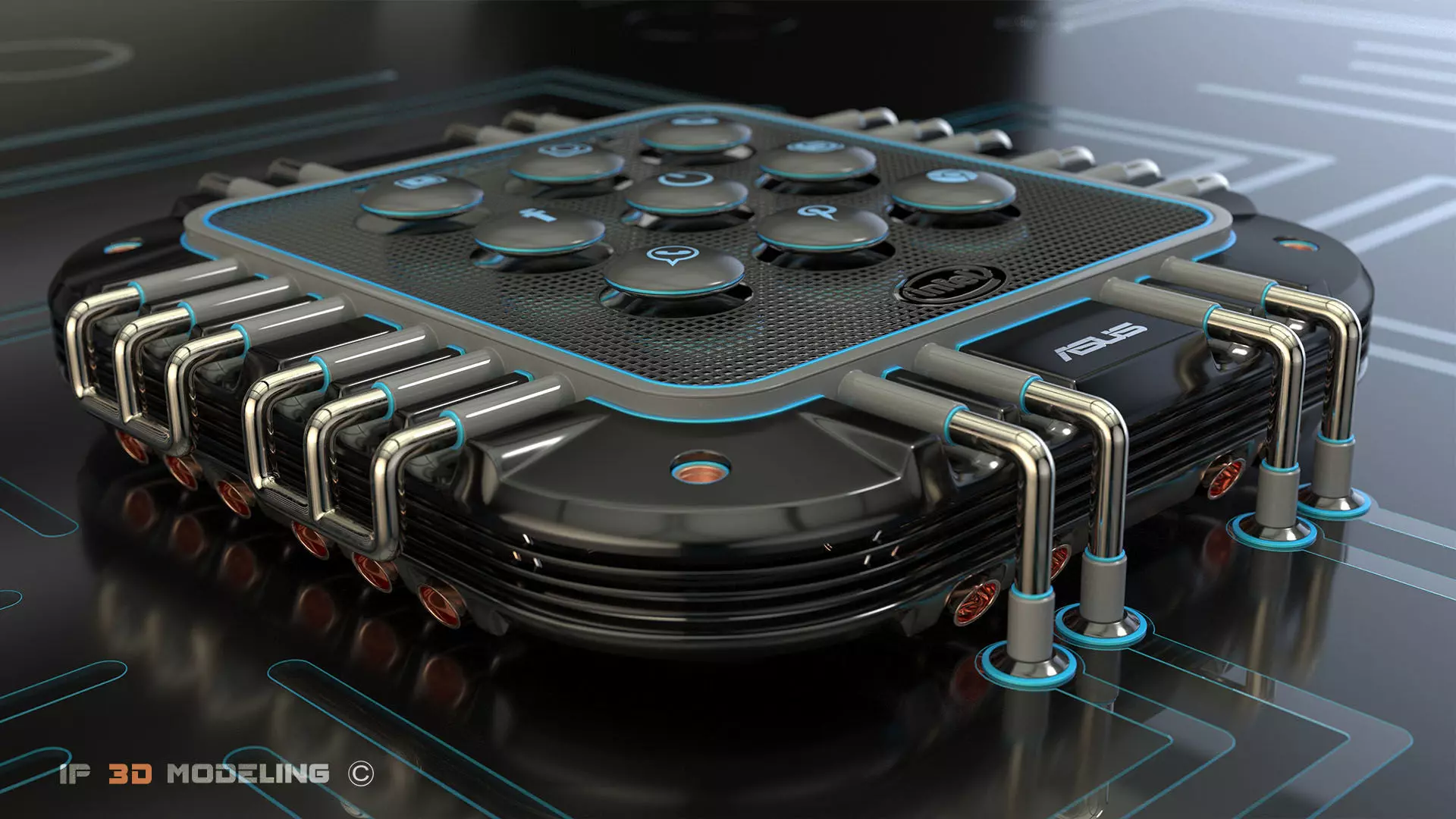 Electrical system 3D model_0