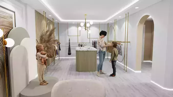 MODERN CHILDREN S CLOTHING HOME OFFICE SKETCHUP 2020