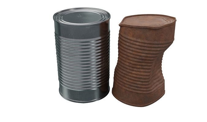 A can tin cans 3D model