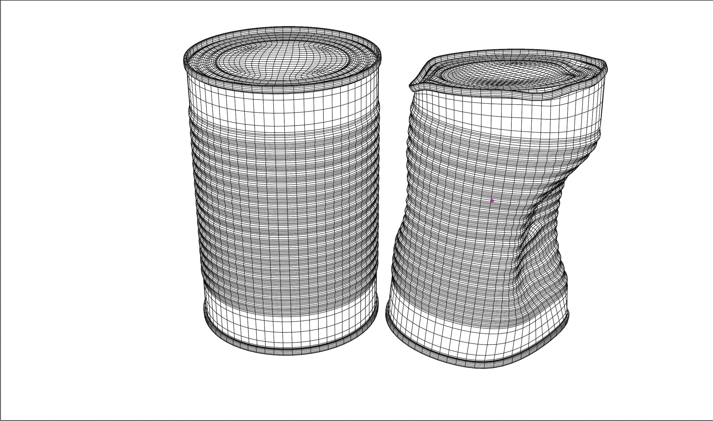 A can tin cans 3D model_6