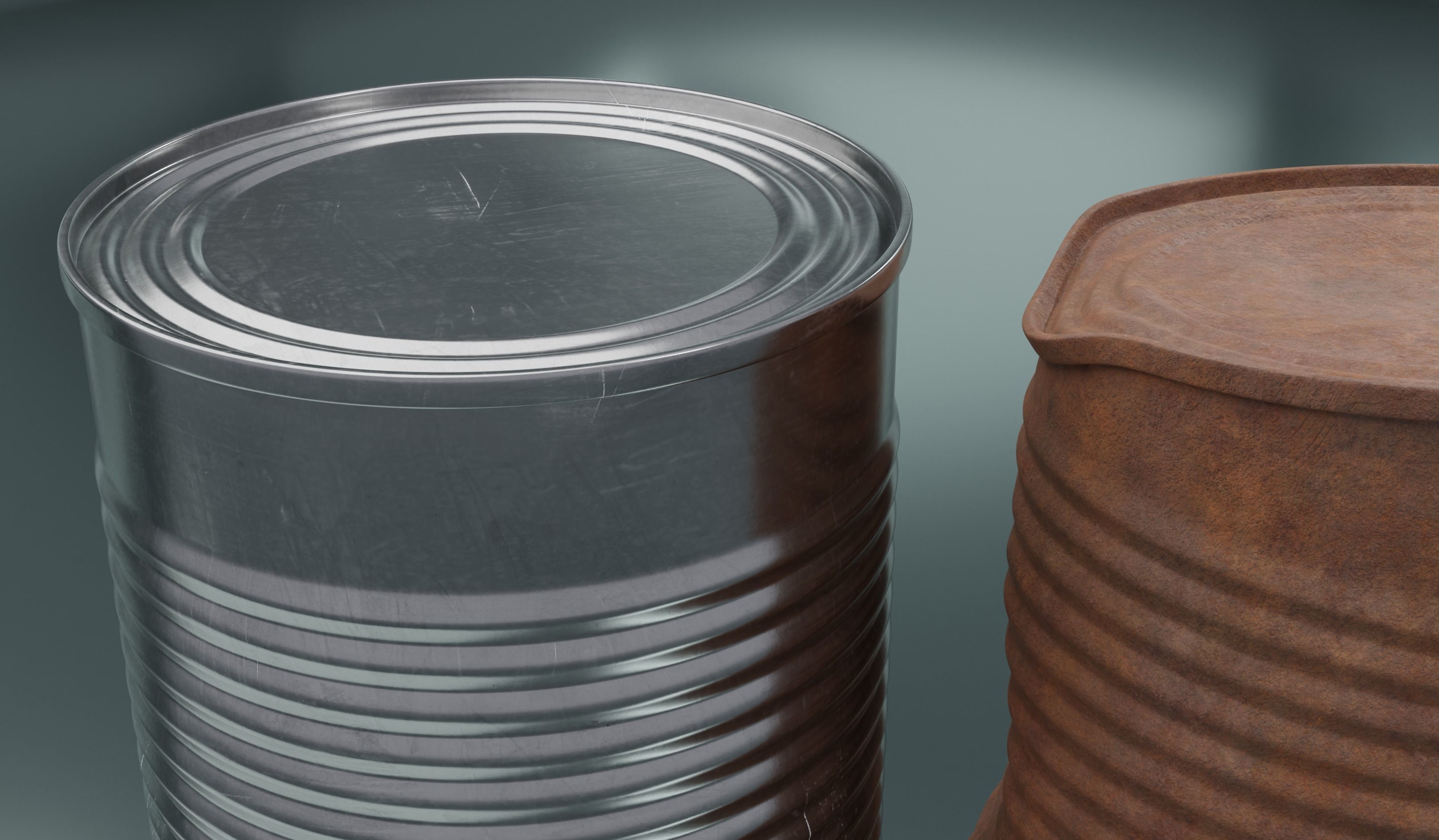 A can tin cans 3D model_4