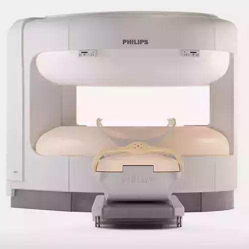 Philips Panorama HFO Open MRI Scanner Low-poly 3D model