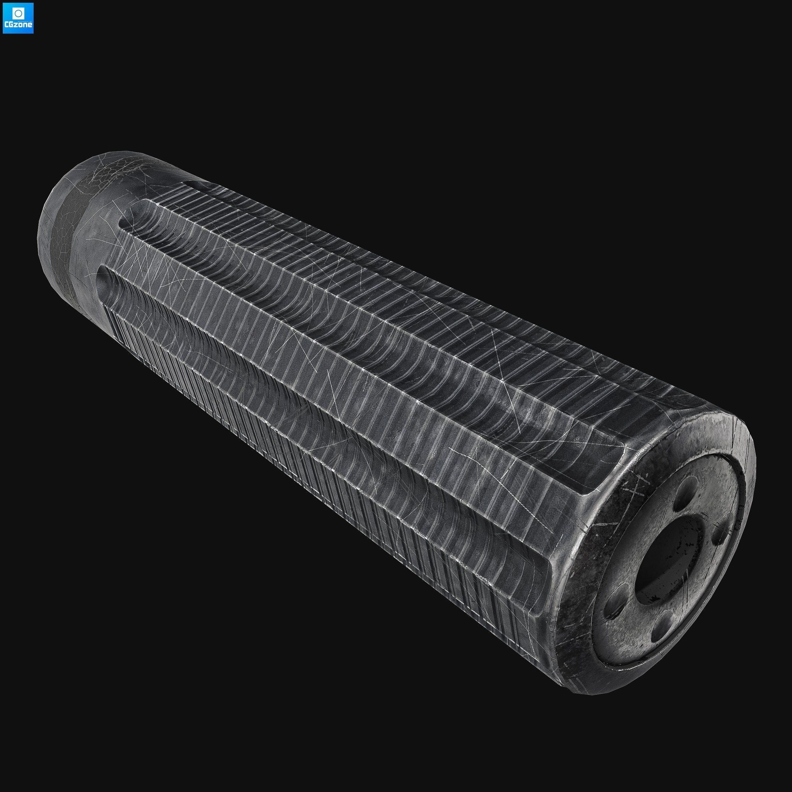 Z69   Small  Concept Pistol 8K Textures Low-poly 3D model_13