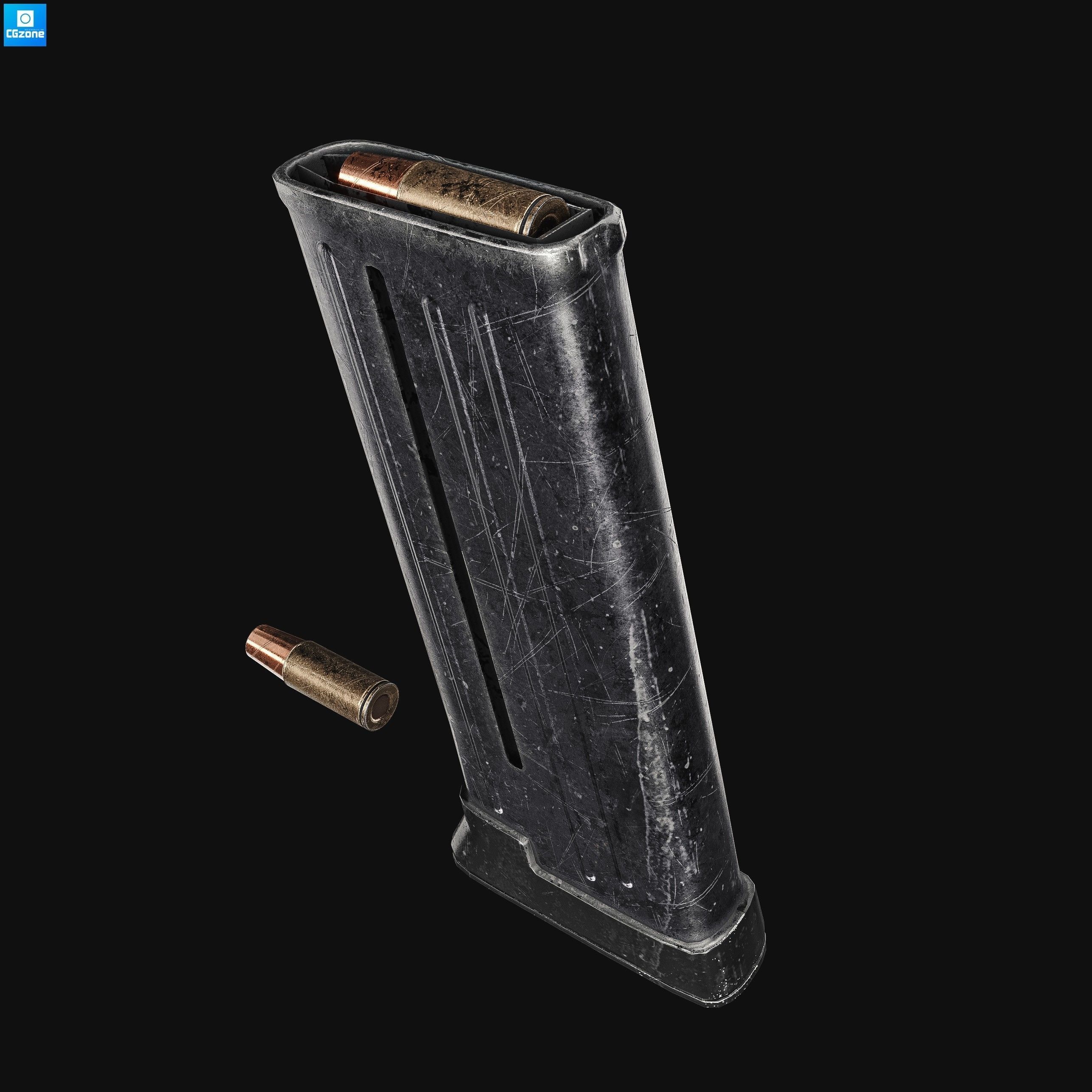 Z69   Small  Concept Pistol 8K Textures Low-poly 3D model_14