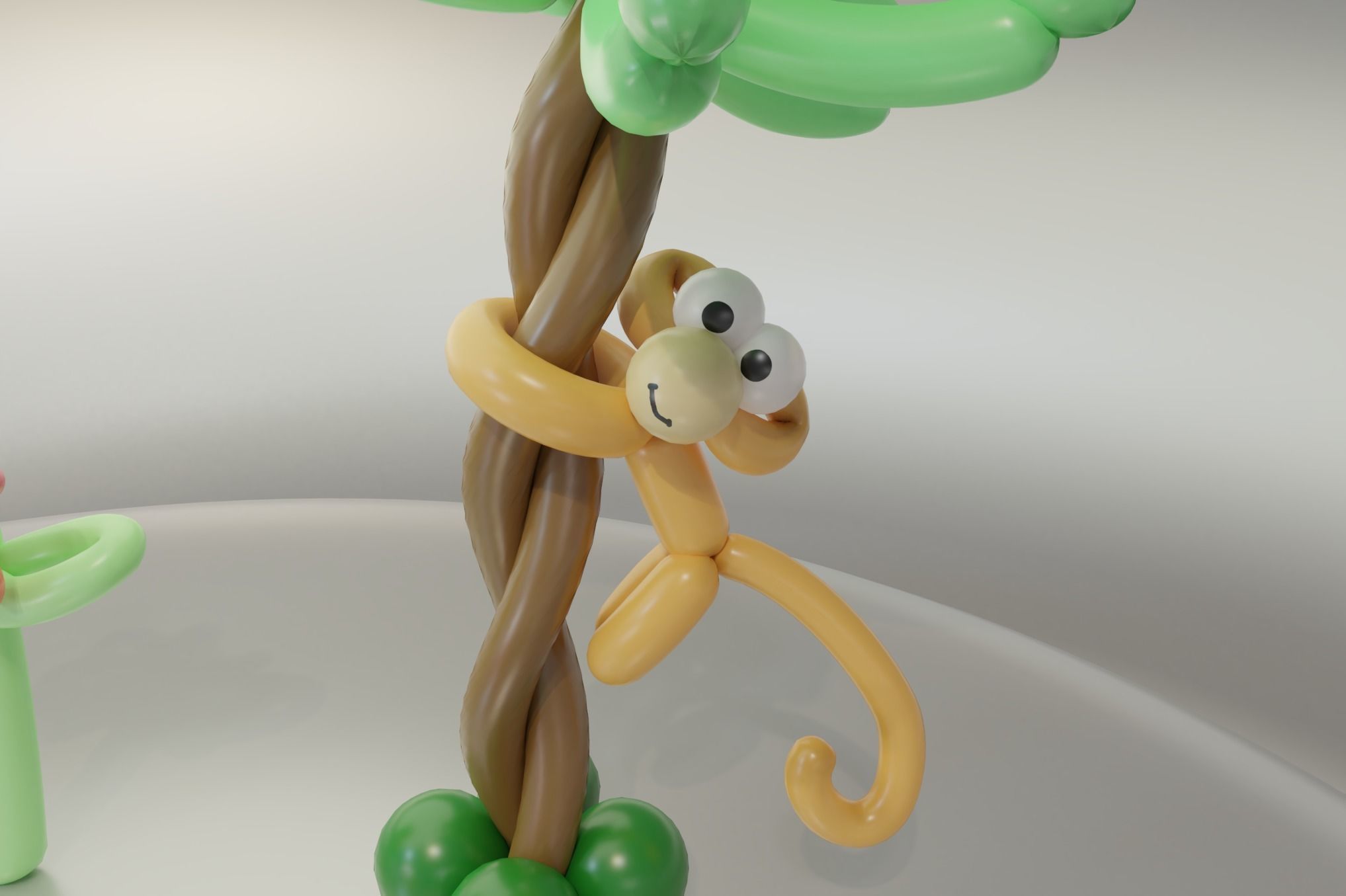 Balloon Animals Collection Low-poly 3D model_5