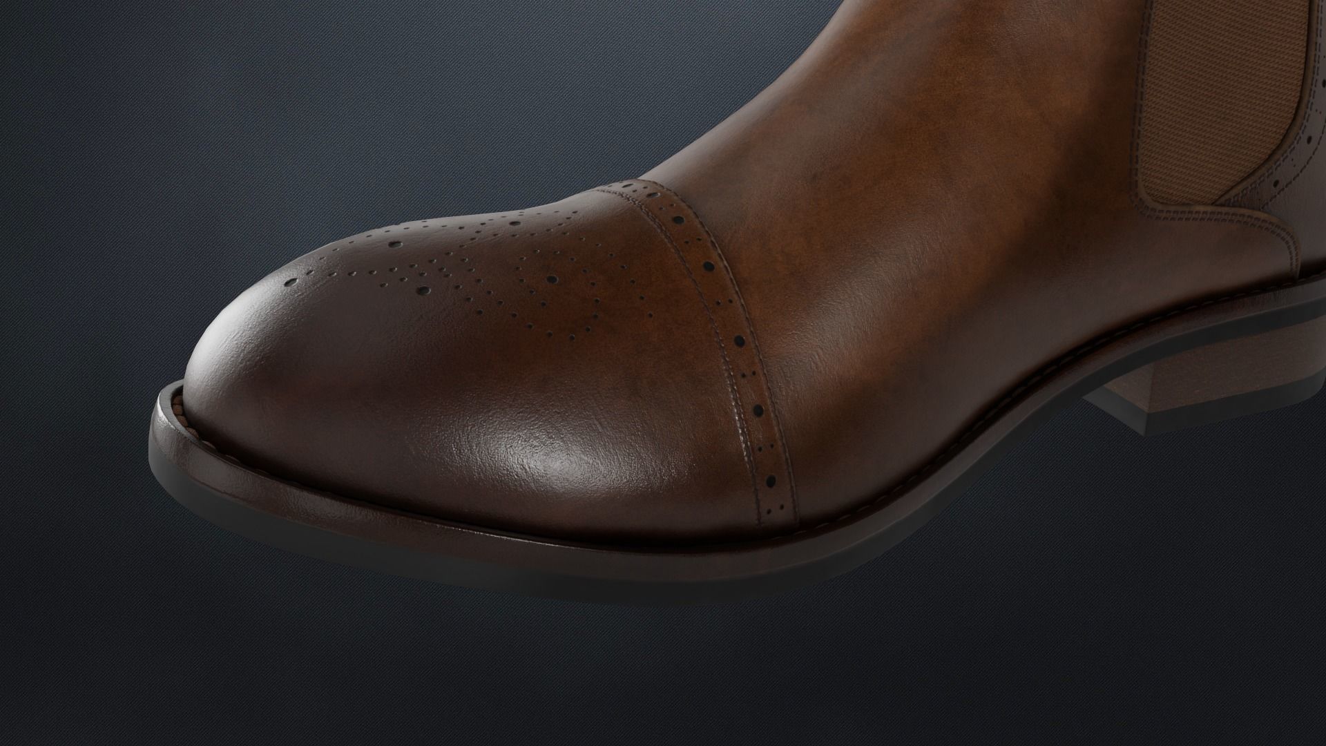 Vance Co Garrett Men Boots - 4 Color Variations Included Low-poly 3D model_13