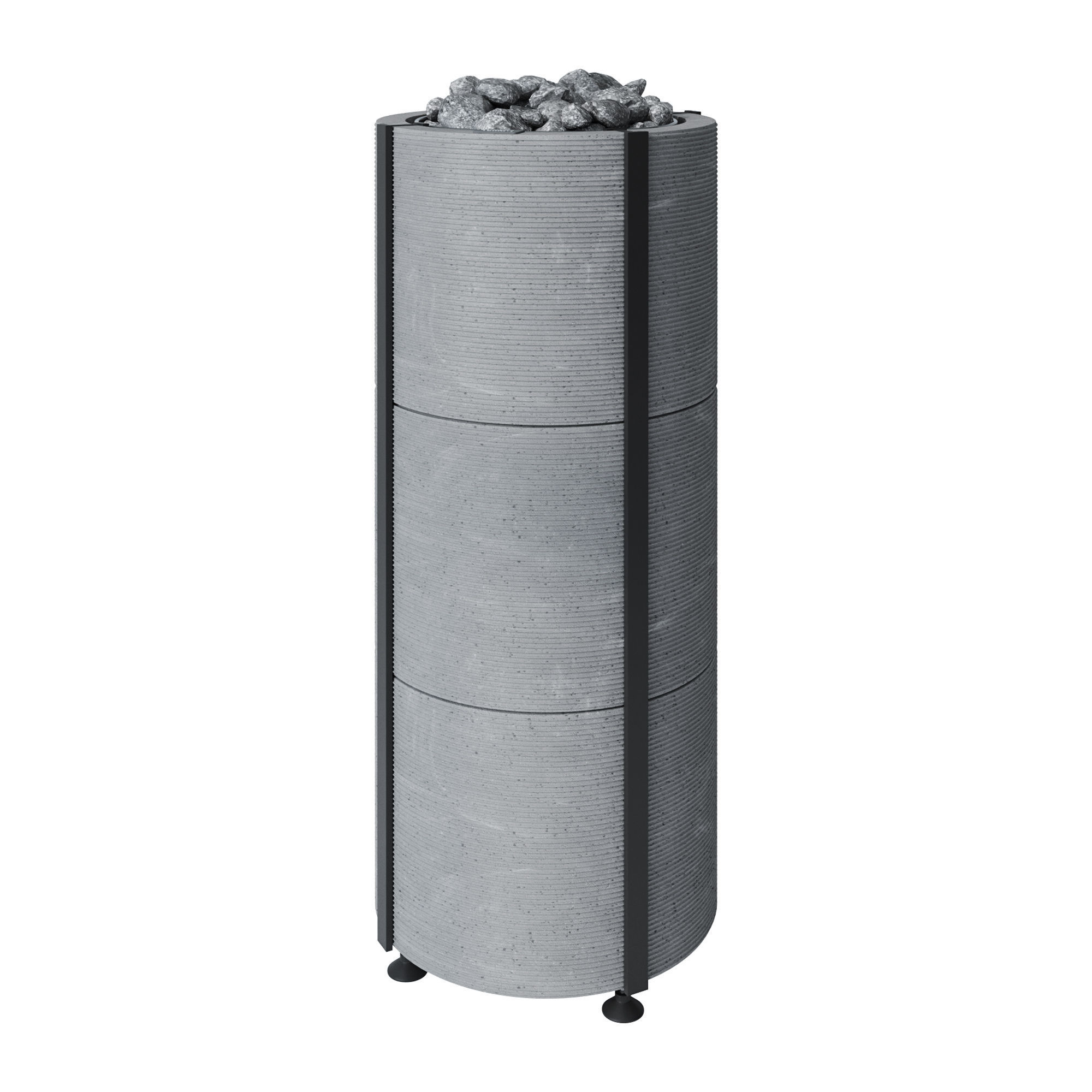 Electric Heaters Set8 Tulikivi Naava Grey 3D model_7