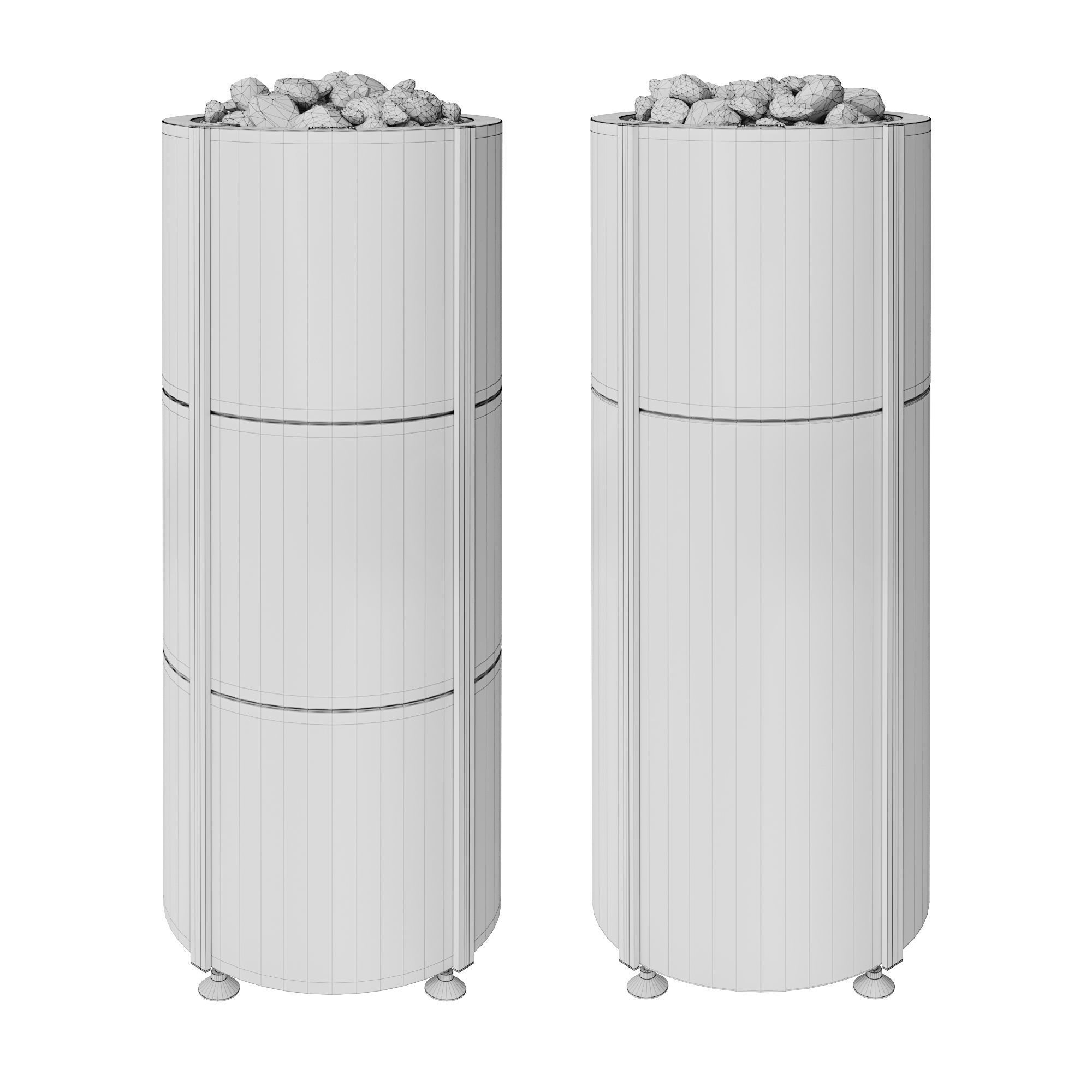 Electric Heaters Set9 Tulikivi Naava Nobile 3D model_4