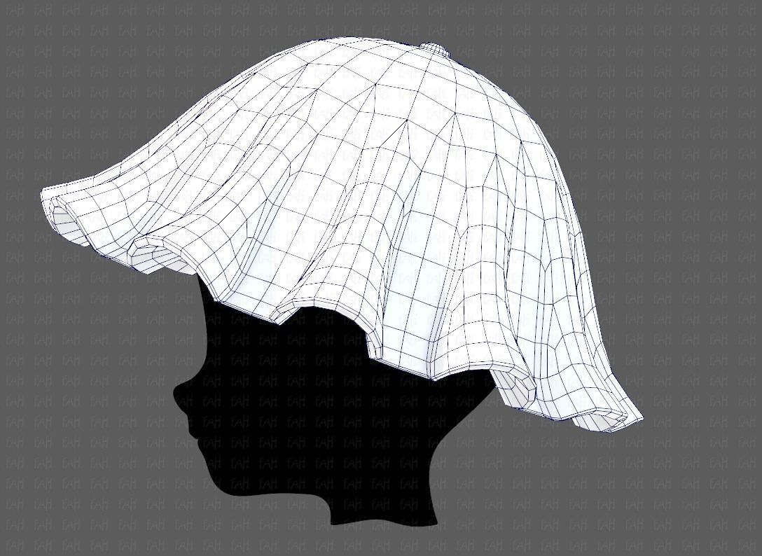 Cap V24 Low-poly 3D model_31