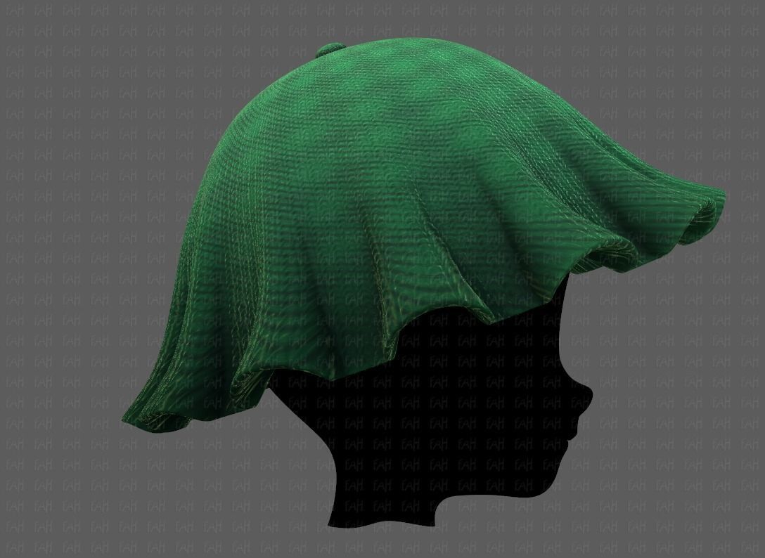 Cap V24 Low-poly 3D model_3