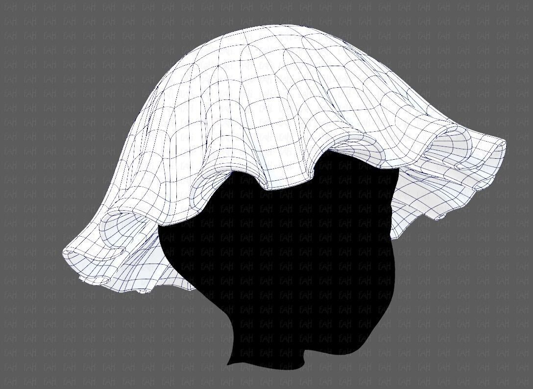 Cap V24 Low-poly 3D model_10