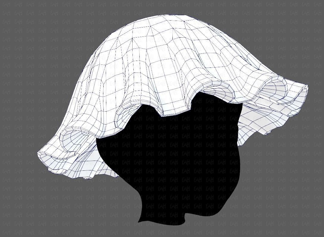 Cap V24 Low-poly 3D model_26