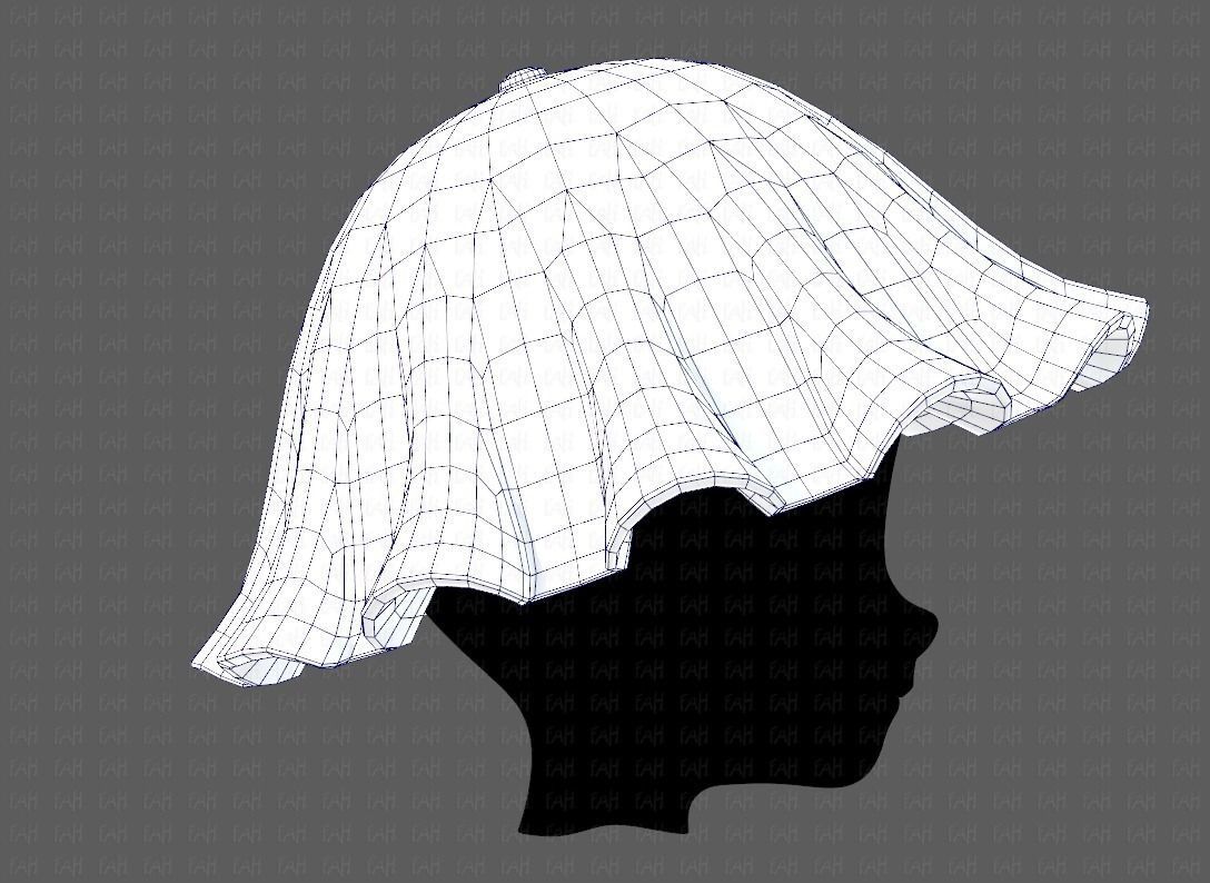 Cap V24 Low-poly 3D model_27