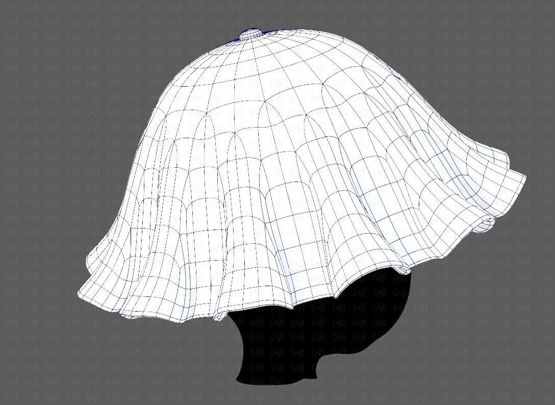Cap V24 Low-poly 3D model_12