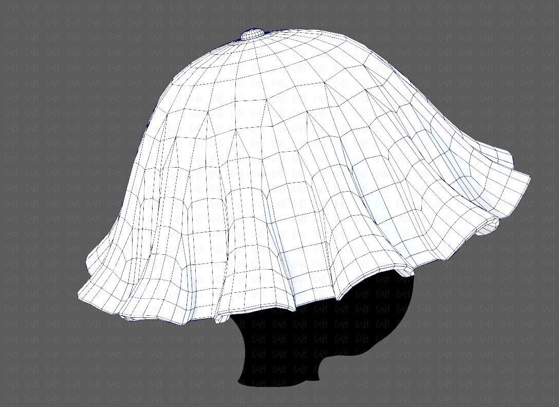 Cap V24 Low-poly 3D model_28