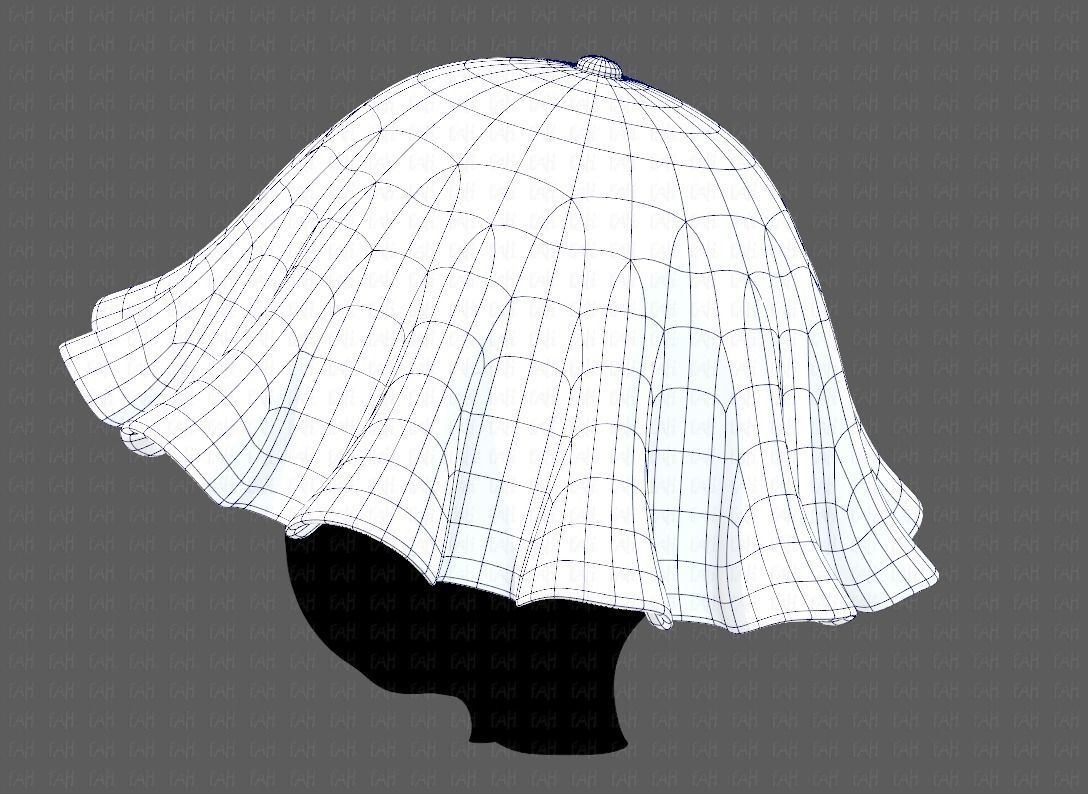 Cap V24 Low-poly 3D model_14
