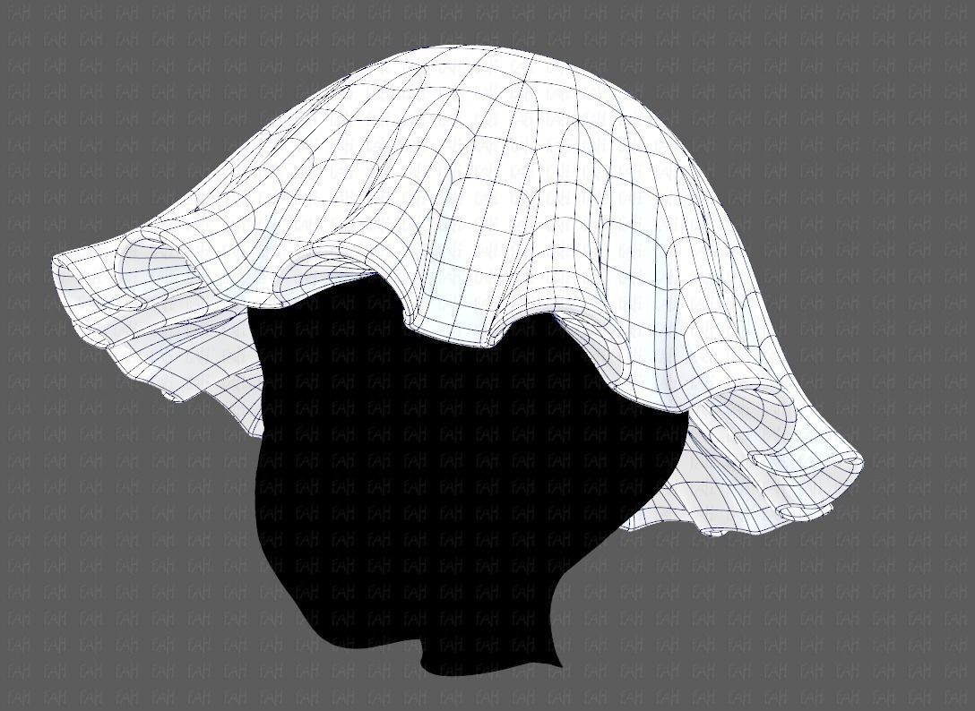 Cap V24 Low-poly 3D model_16