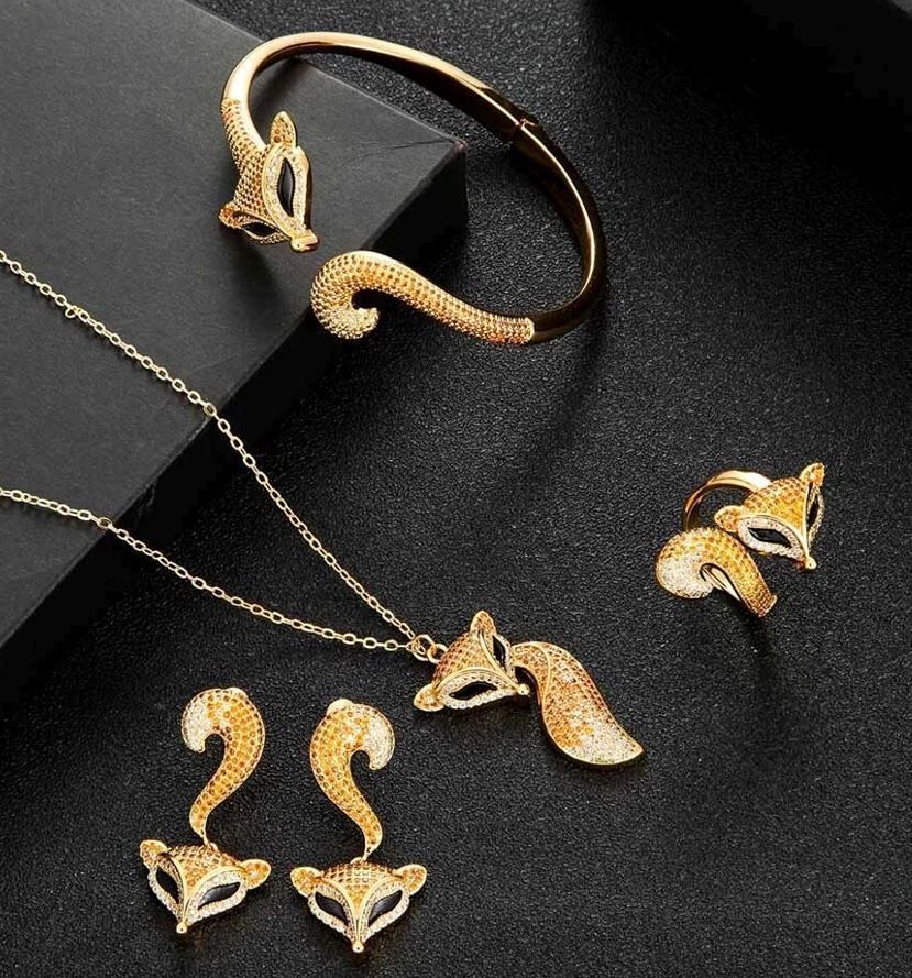 set fox jewelry 3D model_5