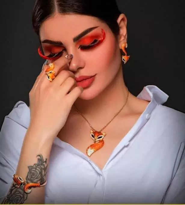 set fox jewelry 3D model_0