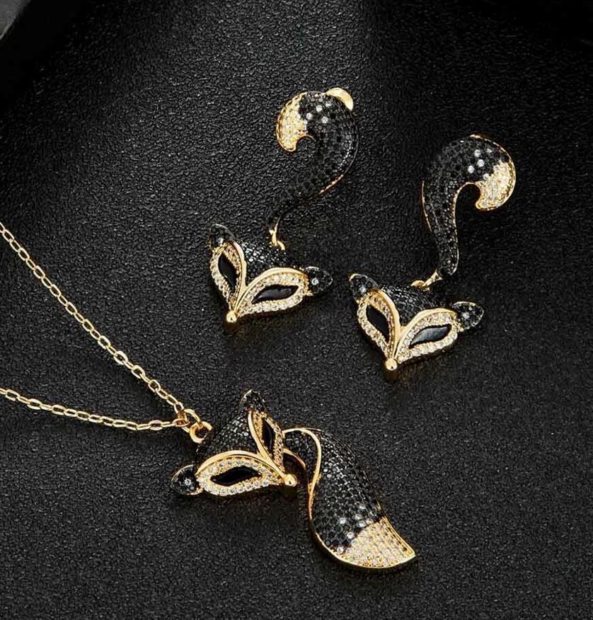 set fox jewelry 3D model_1