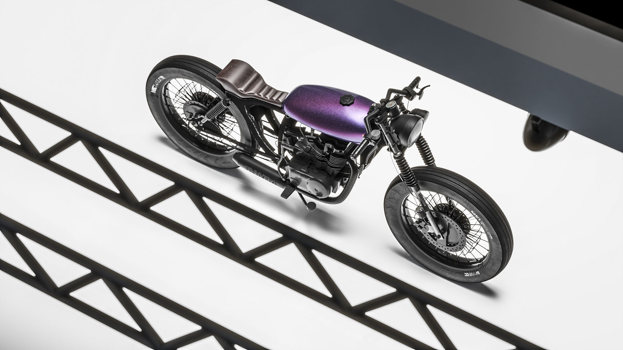 Honda CG125 Caferacer  3D model_2
