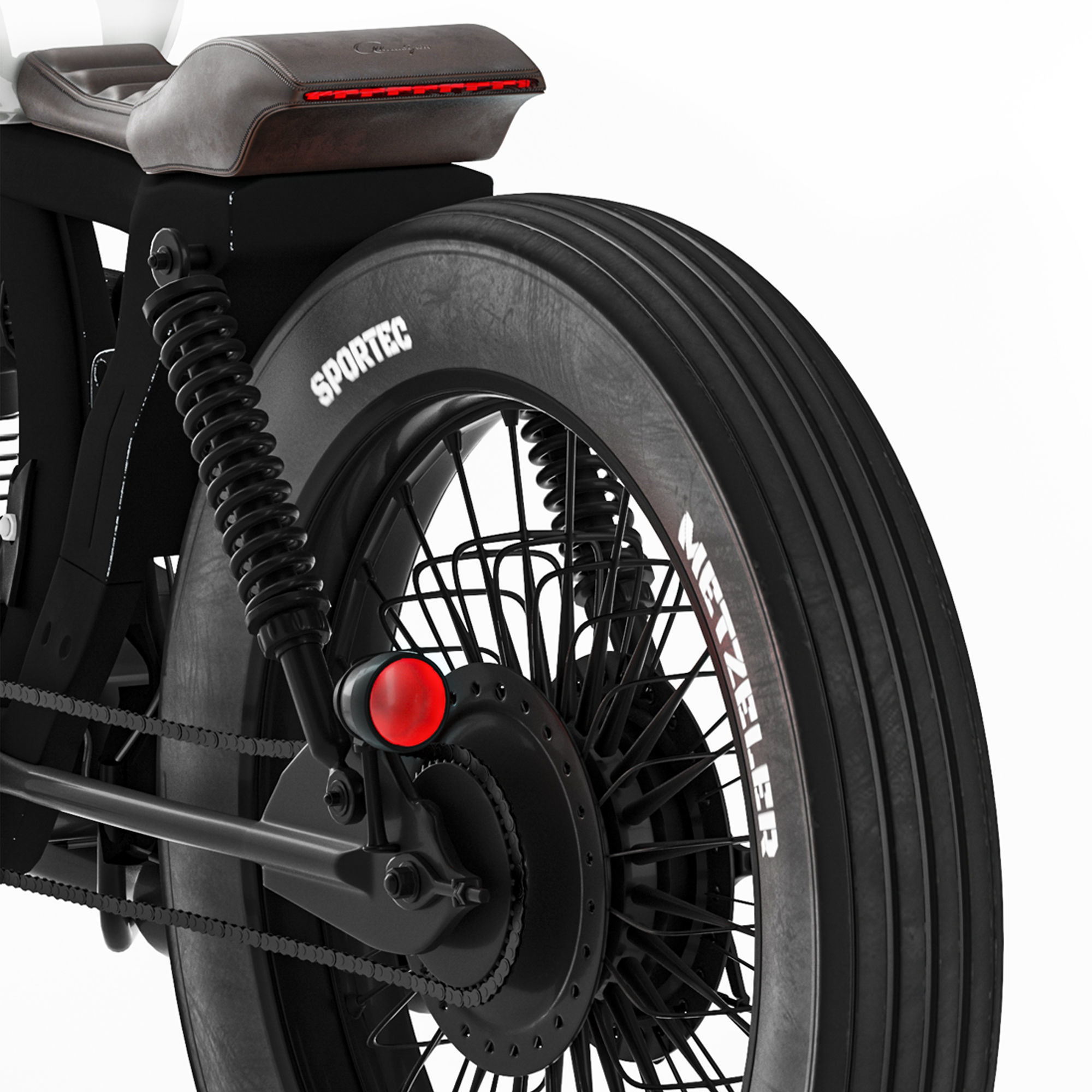 Honda CG125 Caferacer  3D model_8