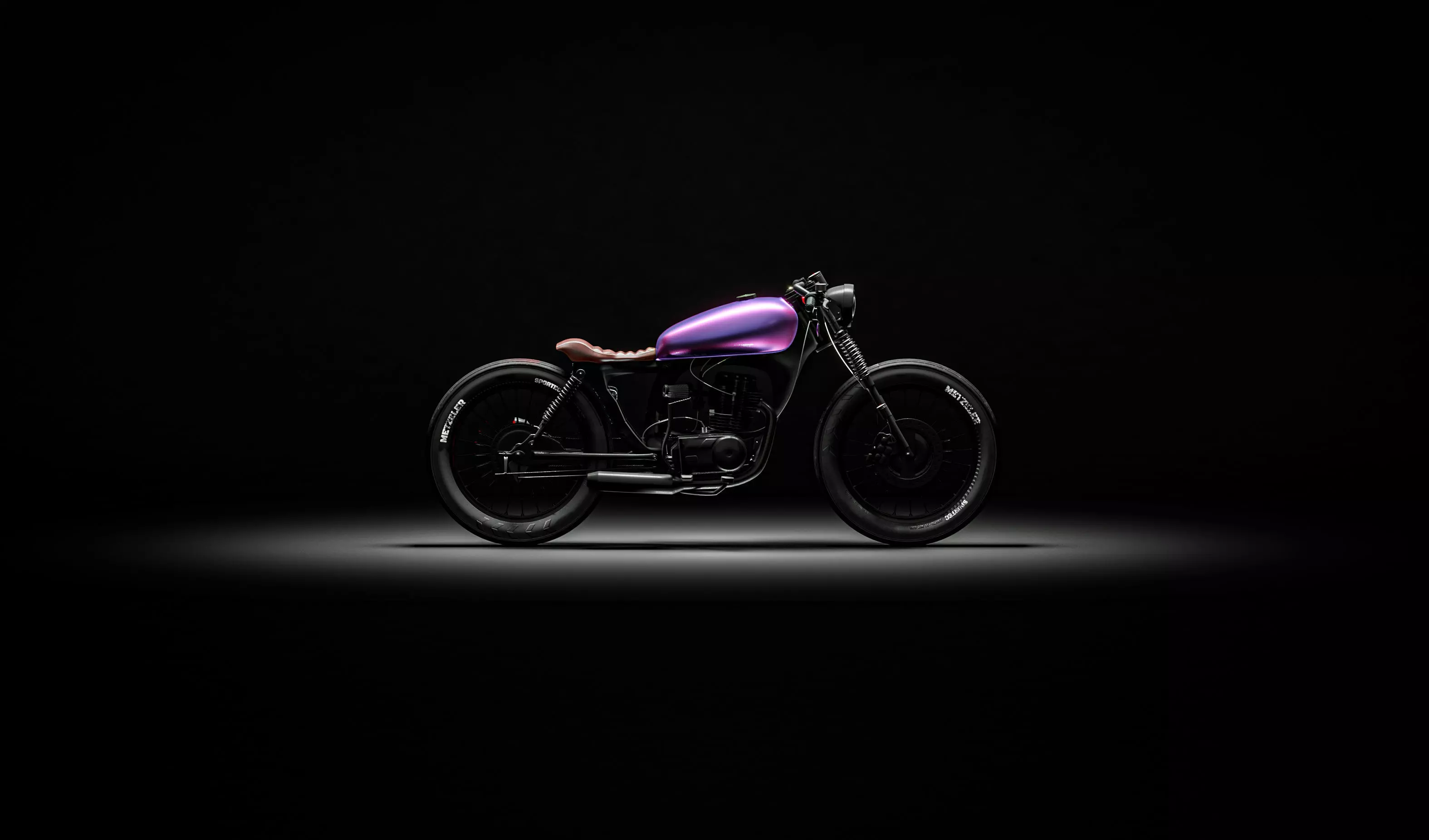 Honda CG125 Caferacer  3D model_0