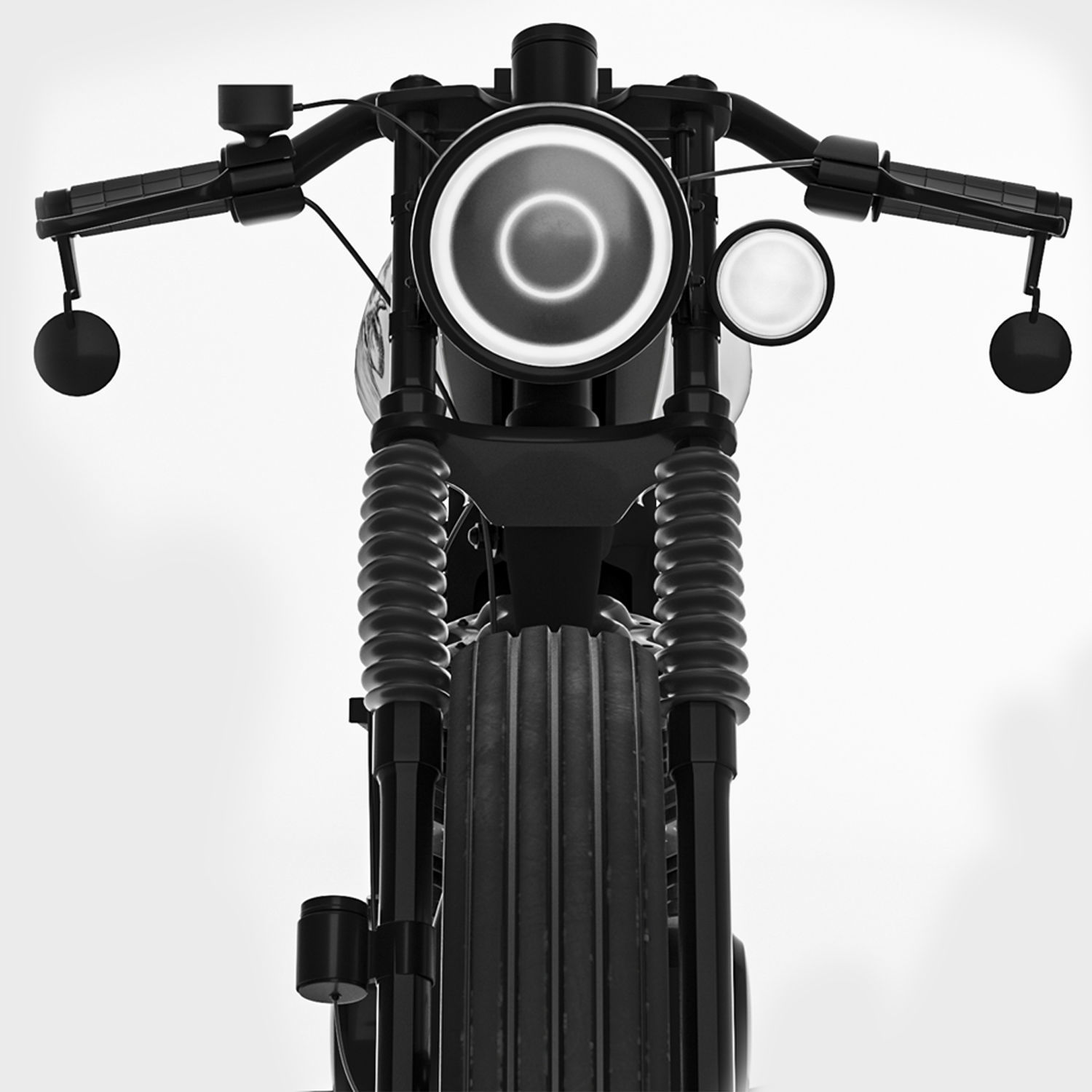 Honda CG125 Caferacer  3D model_9